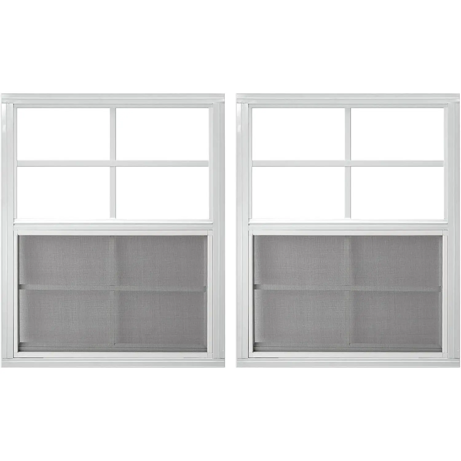 18" x 23" Shed Windows 2 Pack,Small Windows with Tempered Glass - Flush Mount |  Choice for Chicken Coop, Greenhouse, Garage, Playhouse
