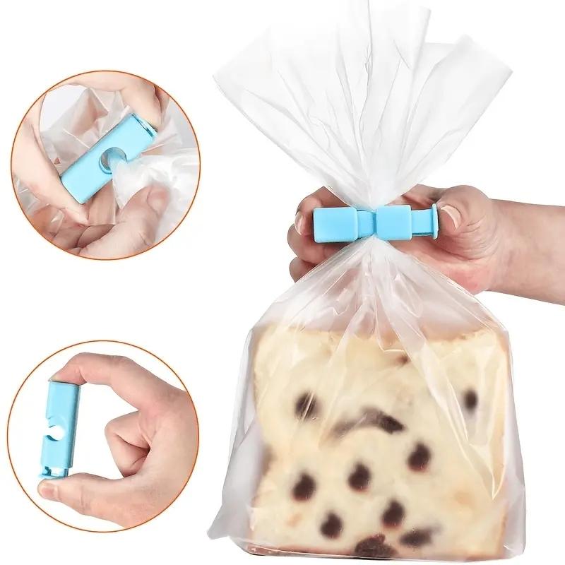 4pcs Multi-purpose Bread Sealing Clip, Lock & Press Type Clip, Kitchen Utensils For Food Preservation & Kitchen Storage