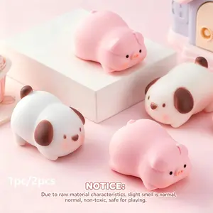 Funny Pulling Pets Squishy Toy, Puppy Piggy Stretchy Animal Stress Ball, Adult & Kid Sensory Play Therapy, Anti-Anxiety Fidget Toy
