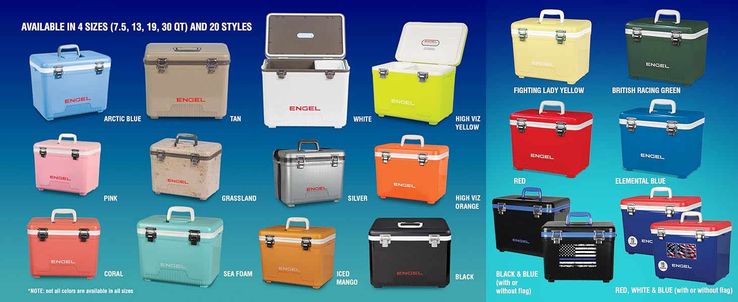 7.5qt Leak-Proof, Air Tight, Drybox Cooler and Small Hard Shell Lunchbox for Men and Women