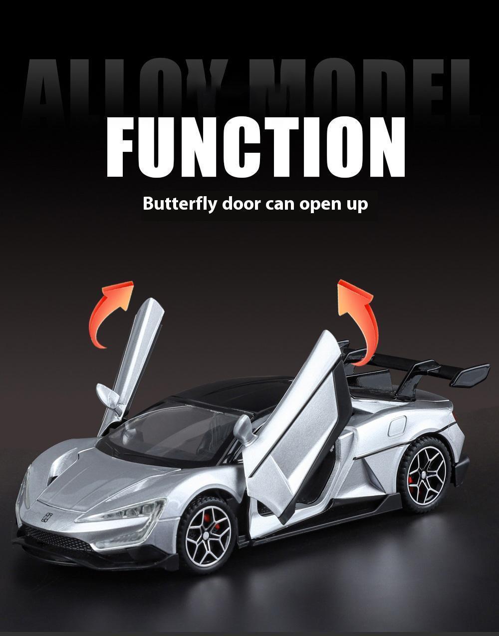 Simulation 1:32 YANGWANG - U9 Alloy Car Model, Game Vehicle Birthday Gift With Sound and Light Children's Toy Car Boy