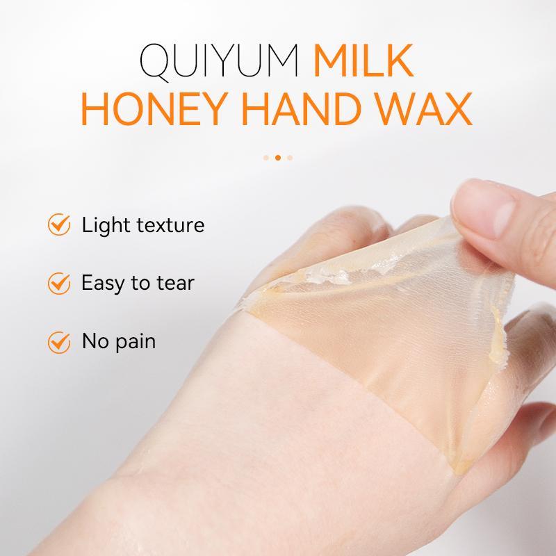 Milk Honey Hand Wax, 3 Counts/set Moisturizing Hand Mask, Hydrating Waxing Kit for Hand, Summer Skin Care Products, Gentle Skincare Products