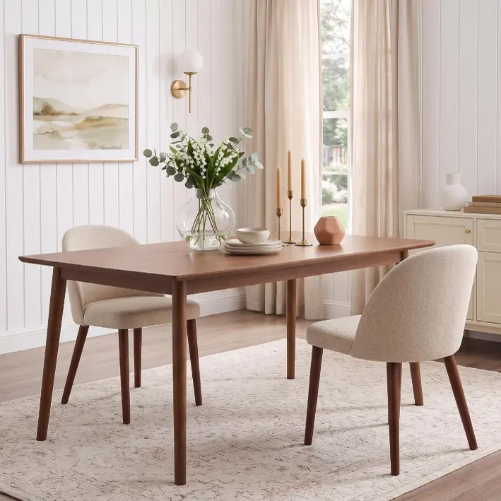 Wooden Dining Chairs Set of 2,Upholstered Kitchen & Dining Room Chairs