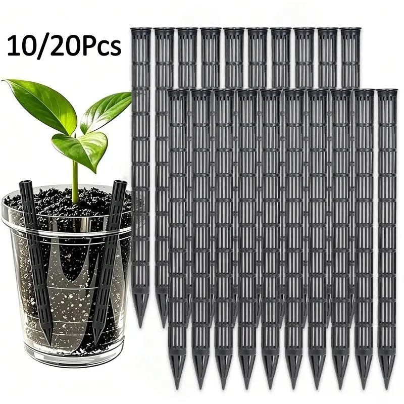 10/20Pcs Plant Aeration Tubes for Pots -Root Rot Prevention,Prevent Overwatering for Healthy Roots Plant Accessories, Garden Plant Supplies,9.65 Inch Length Suitable for All Types of Flower pots