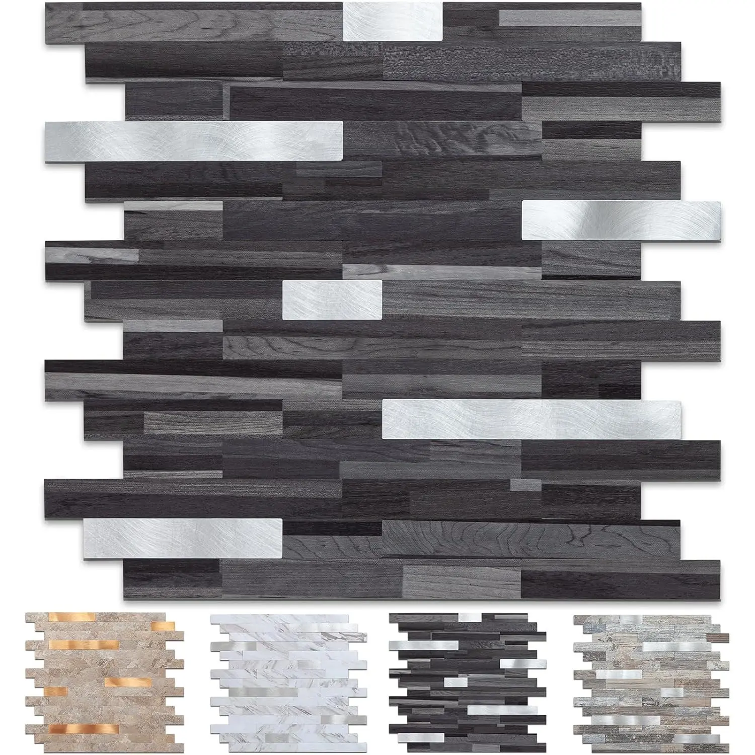 10 Sheet Peel and Stick Backsplash PVC Wall Tile,for Kitchen Backsplash…
