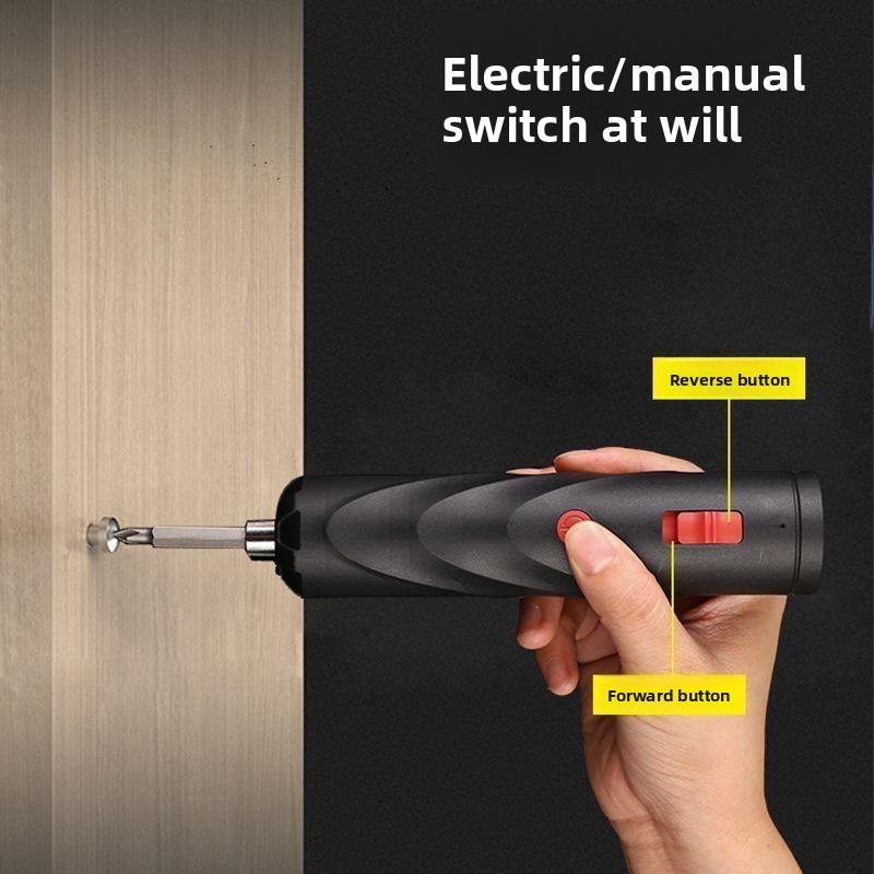 Precision Pen-Style Electric Screwdriver with 12 Magnetic Bits and Portable Charging Case