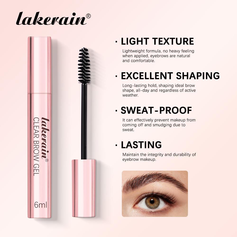 Clear Brow Gel, 3 Counts/set Long Lasting Eyebrow Gel, Brow Styling Gel, Waterproof & Trans-proof, Flexible Hold, Non-sticky, Eyebrow Makeup Tool for Women, Cosmetic, Eyebrow Shaper Set