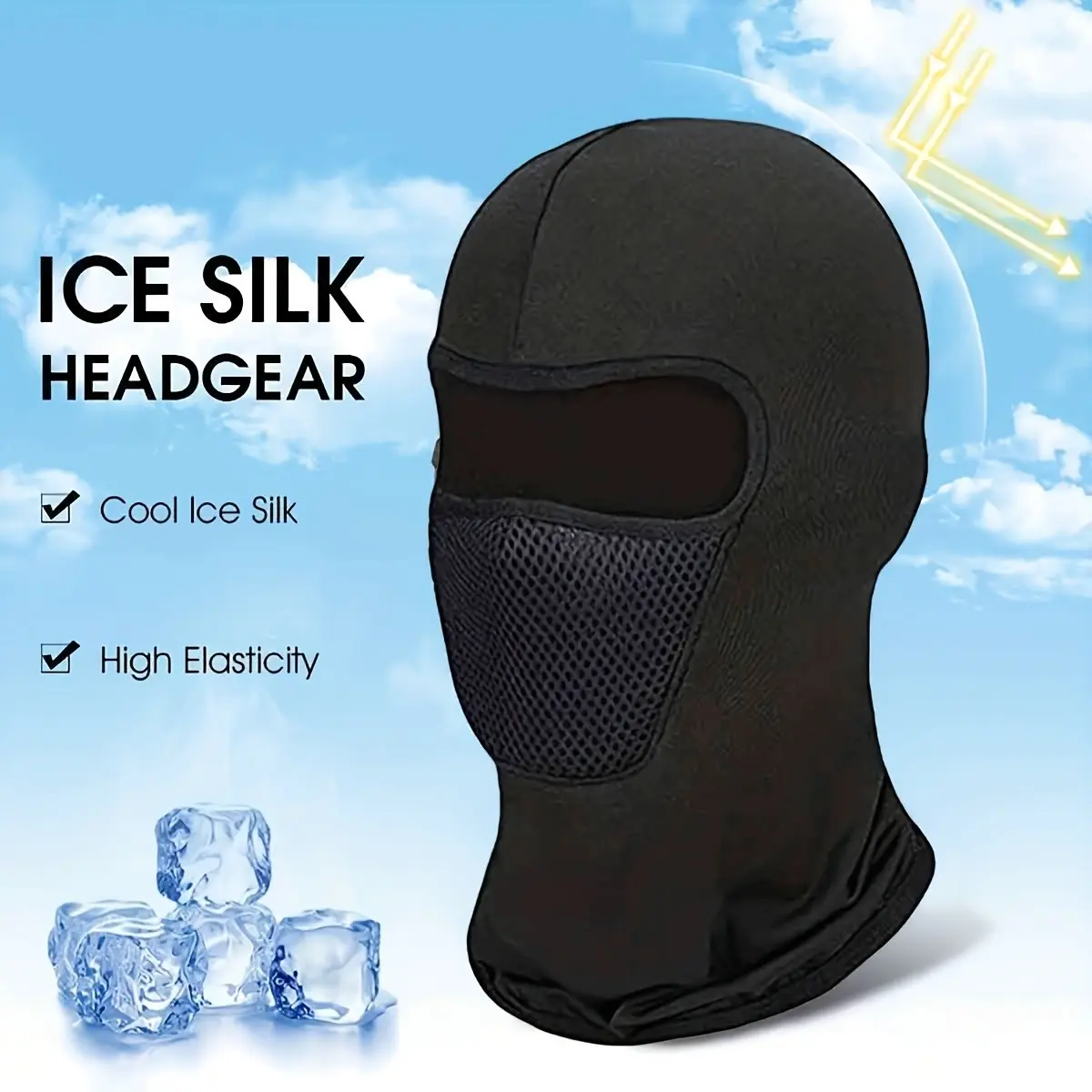 Outdoor Balaclava Hat, Ski Mask, Motorcycle Bicycle Face Cover, Breathable Protective Shield with Filter, Unisex Outdoor Sports Riding Cap