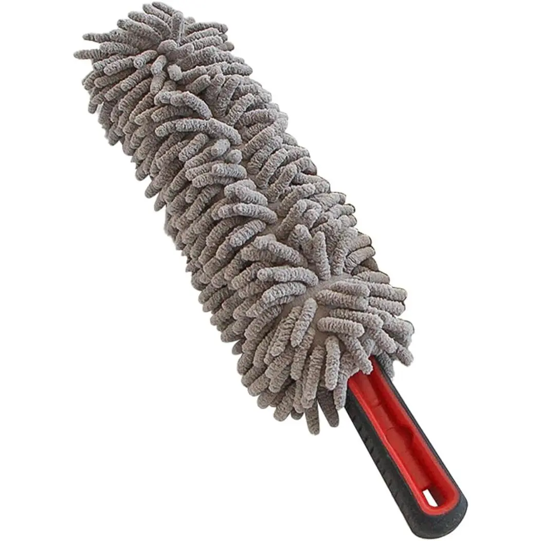 Wheel Brush, Auto Detailing Wash Brush Duster Exterior Scratch Free with Long Handle  Grip,  for Men  Guy,  for Cleaning   SUV Van Tire Wheel