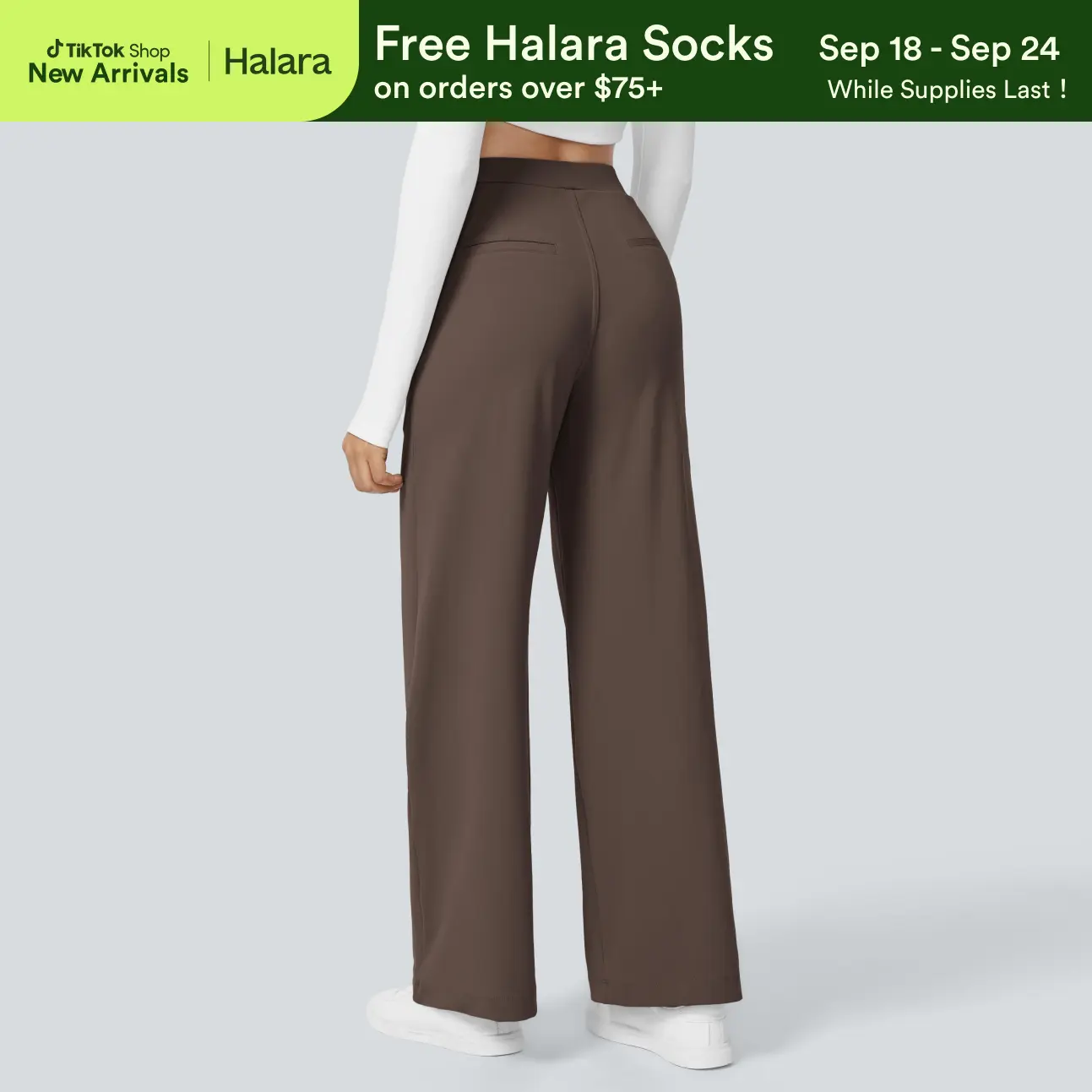 Halara Flex™ DayStretch High Waisted Pocket Straight Leg Work Pants