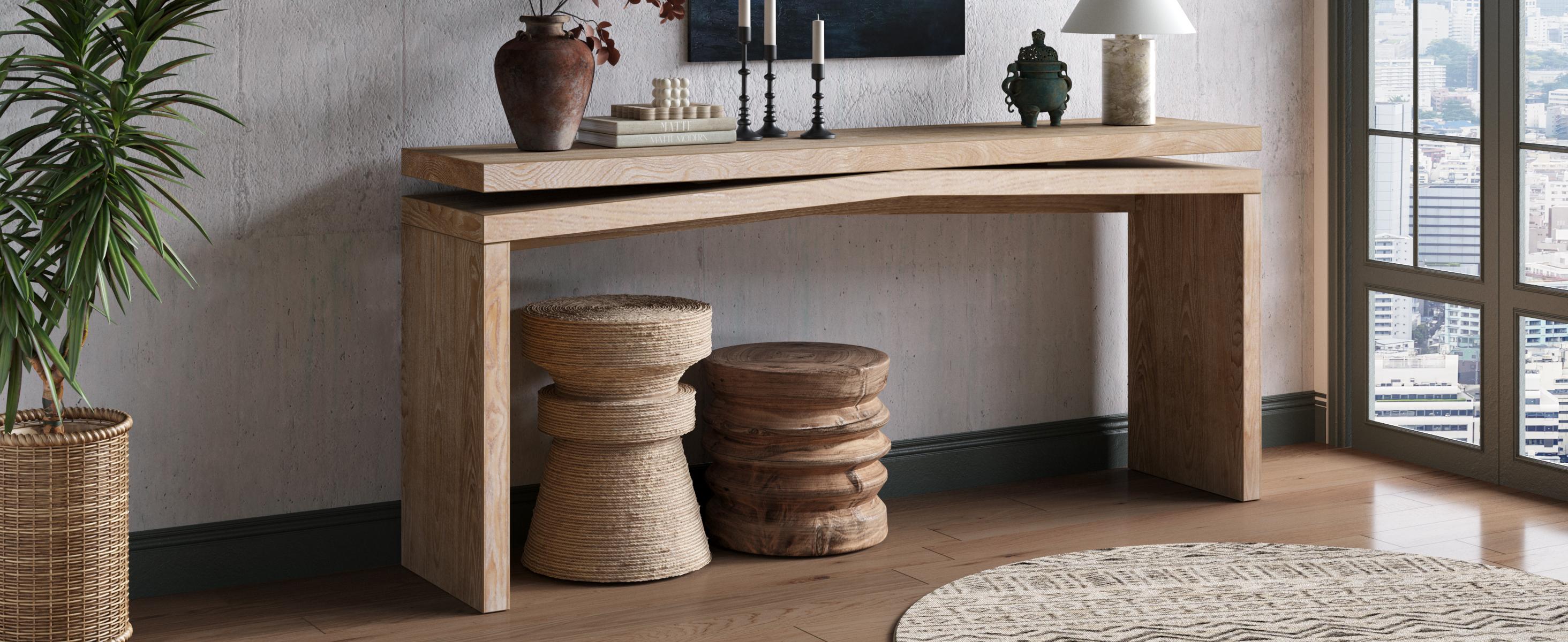 65-Inch Rustic Solid Wood Veneer Console Table, Long Farmhouse Entryway Sofa Table for Living Room, Hallway, Behind Couch, Apartment, Antique Natural Wood 65-Inch Rustic Solid Wood Veneer Console Table, Long Farmhouse Entryway Sofa Table for Living Room, Hallway, Behind Couch, Apartment, Antique Natural Wood