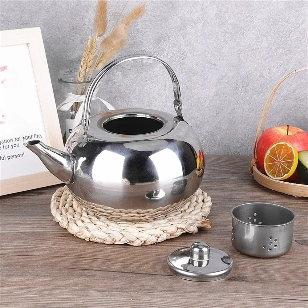 Stainless Steel Teapot for Tea Room Coffee Shop, Kitchen, Durable Blow Whistle Design, Ideal for Brewing Delicious Beverages, Perfect Gift for Enthusiasts, Kitchenware