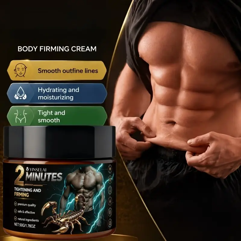 Men's Muscle Firming Cream, Skin Tightening Cream, Body Shaping Cream, Body Sculpting Cream, Instantly Tighten Skin, Quick Abdominal Muscles, Strong Firming, Suitable for Arms, Abdomen, Thighs, Buttocks