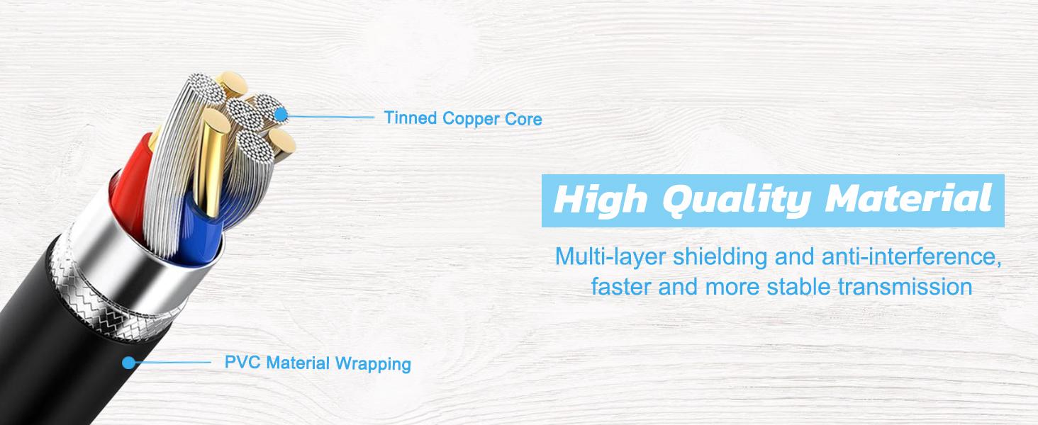 2 Pack 10Ft Controller Charging Cable for PS4, Play and Charge Micro USB Charger High Speed Data Sync Cord for Sony PlayStation 4 PS4 Slim/Pro Controller, Xbox One S/X Controller, Android