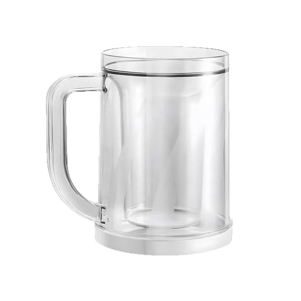 🎁 Frozen Double Wall Beer Glass| Handle Design, Perfect Summer Gift🧊