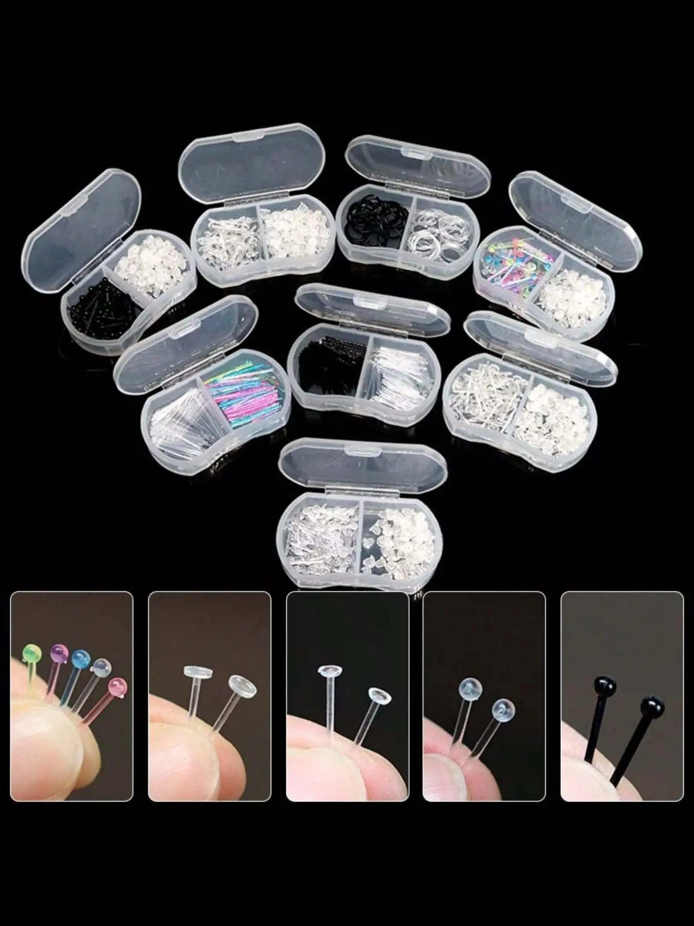 Clear Earrings Plastic Earrings Simple Invisible Earrings For Ear Infection New Piercing Ear