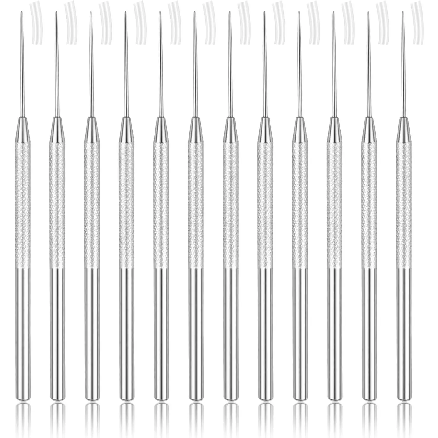 12 count Pottery  Tool, Clay  Tools, Stainless Steel Ceramic Detail Tools, Sculpting Tools Supplies for Ceramics, Sculpting, DIY Craft and Detailed Carving