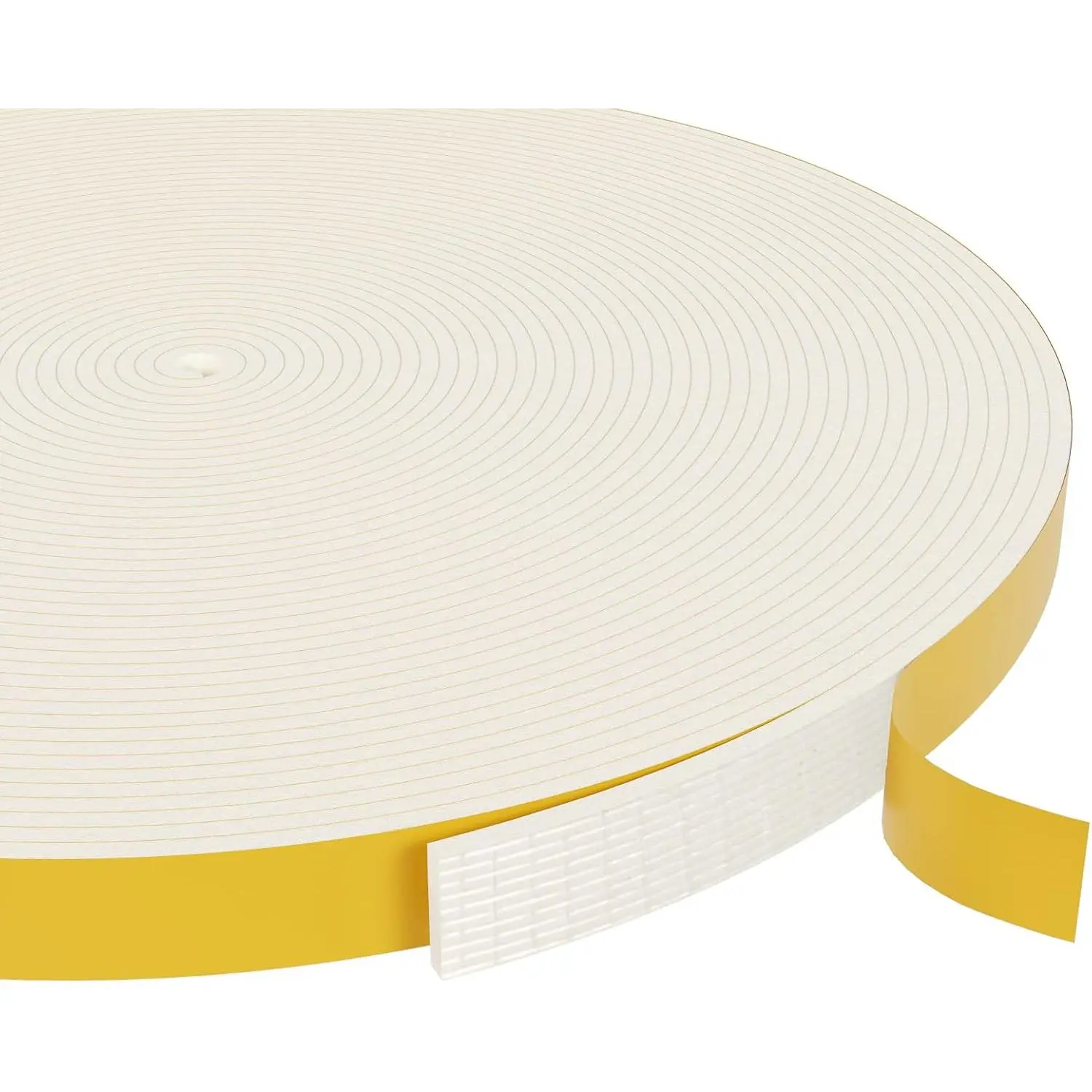 Weather Stripping Door Seal Strip,White Weatherproof  Tape Insulation for Sliding Door, Front Door Frame, Windows (1/2 in x 1/8 in x 32.8Ft)