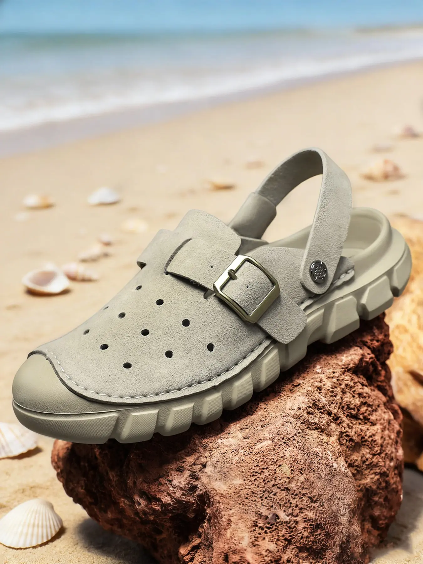 Sand color with cutout design