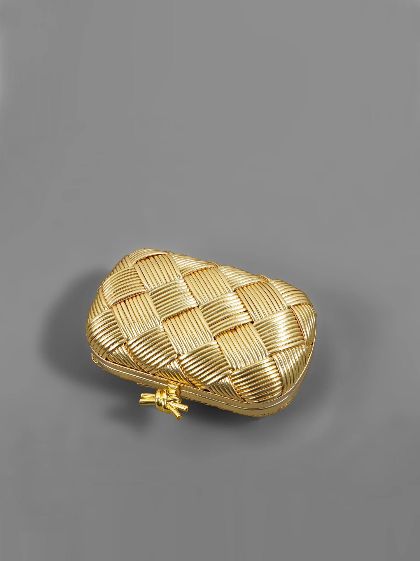 2026 Trend Luxury Golden Evening Bag For Woman Designer Party Silver Purses Elegant Women's Crossbody Bag Ladies Wedding Clutch