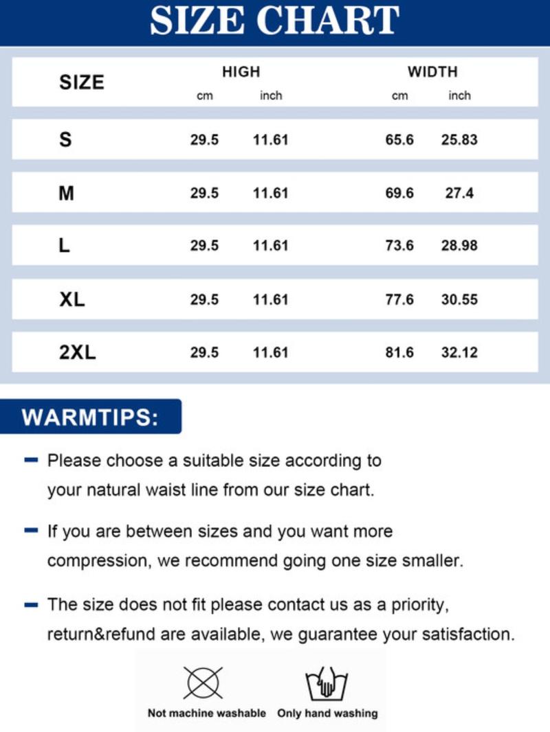 Men's Solid High Stretch Waist Trainer, Breathable Comfortable Waist Cincher, Tummy Control Shapewear for Men, Waist Training Belt, Waist Trimmer Cincher