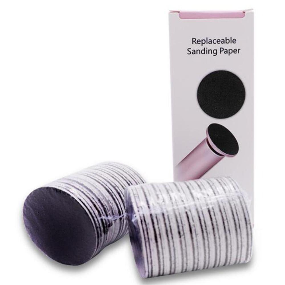 60 Packs Disposable Round Feet Grinder  Pads for Pedicure Tool Nail Manicure