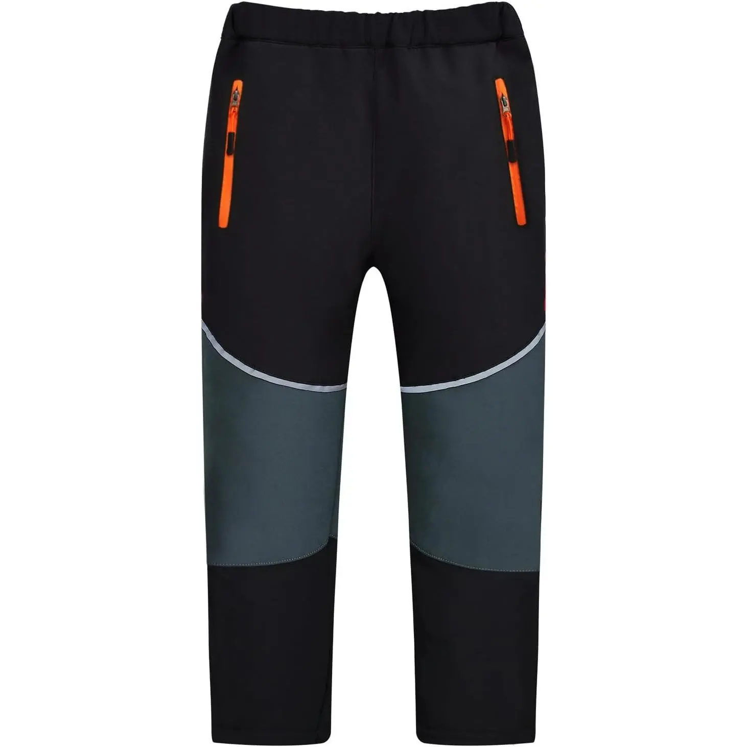 Boys Girls Softshell Skiing Snow Hiking Pants Fleece Lined Kids Waterproof Outdoor Trousers Bottoms