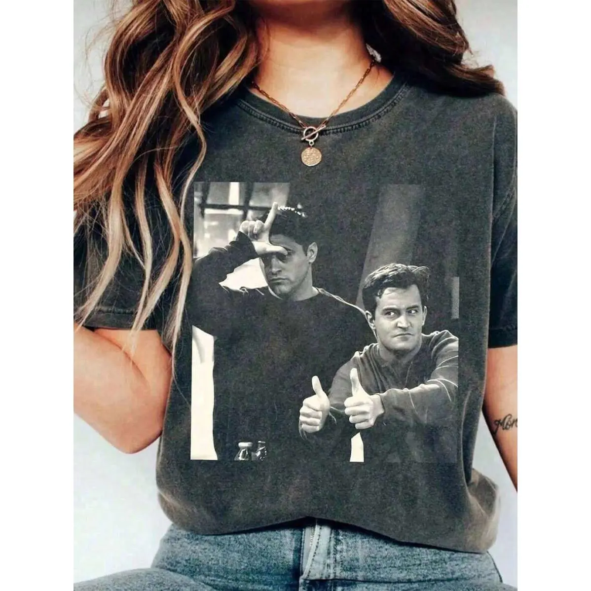 2026 Summer TopsOversized "It's Never Luck" Slogan T-Shirt, Distressed Charcoal Black, Short Sleeve, Heavy Washed Frayed Edges + Vintage Print Crafts
