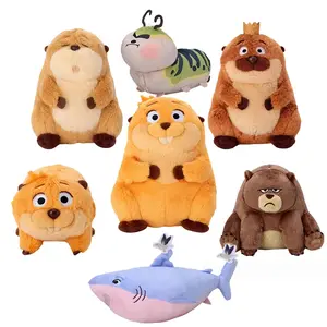 New Hoppers Beaver Tom Lizard Plush Doll Toy Anime Peripherals Cute Anime Figure Desktop Ornament Collectible for Kid Gift