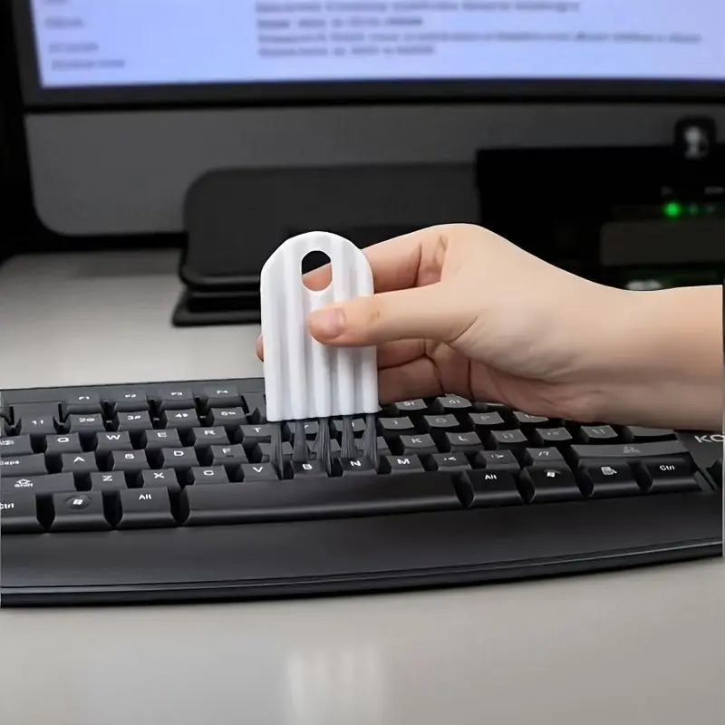 10pcs Computer Keyboard Cleaning Brush, Deep Gap Dust Removal Tool, Portable Fluff Cleaner, Suitable for Office, Home, Gaming Devices