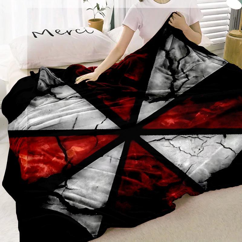 1pc Flannel Digital Print Blanket Soft Warm Air Conditioning Nap Car Camping Multifunctional Cozy Lightweight Machine Washable Perfect Gift Blanket for Bed Sofa Outdoor Travel
