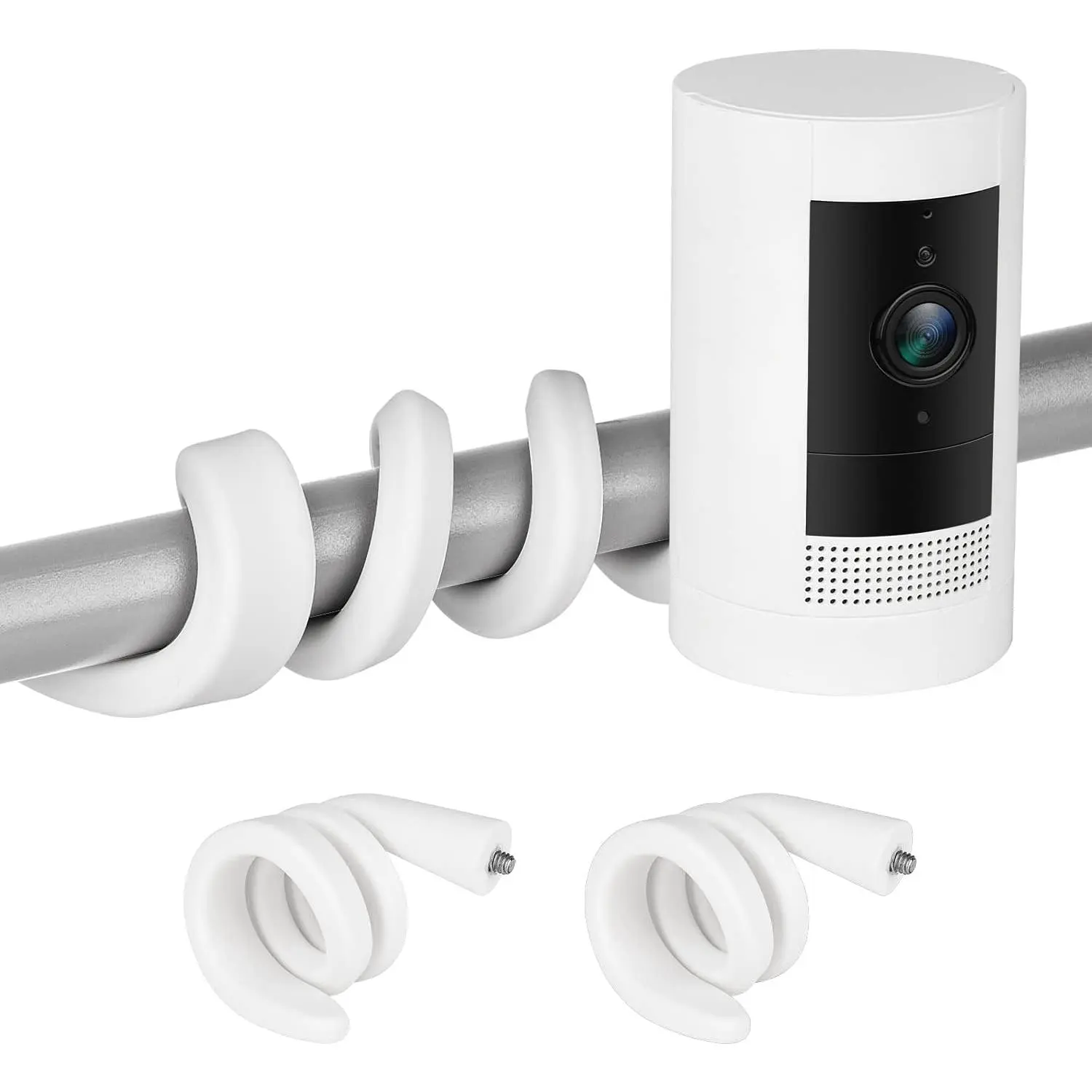 ALERTCAM 2Pack Flexible Twist Mount for Stick Up Cam & Outdoor Cam Plus, Flexible Gooseneck Mounting Bracket to Attach Your Camera Anywhere with No Tools - White