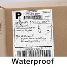 Fanfold 4 x 6 in Direct Thermal Shipping Labels, White, Perforated-500 Labels per Stack, 1 Stack