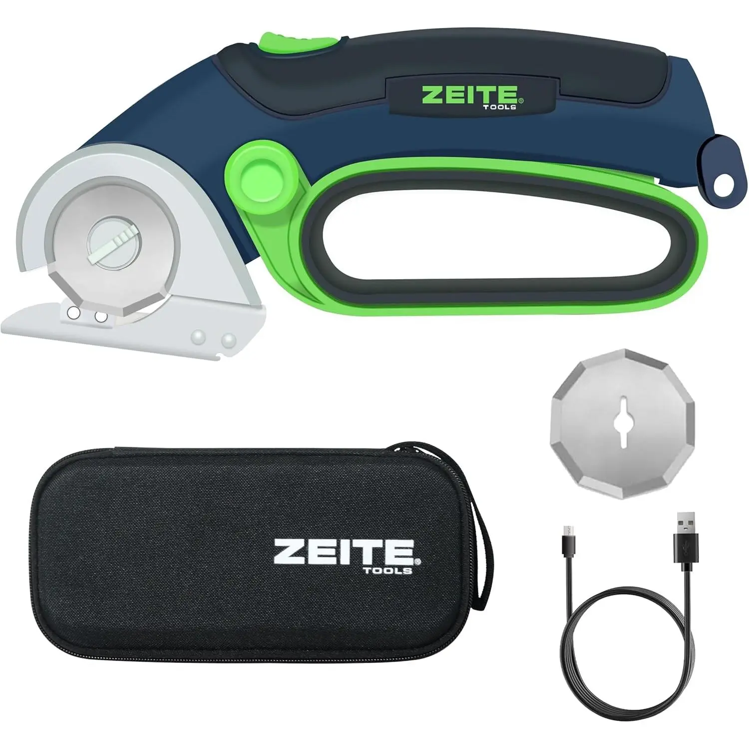 4V Electric Scissors,Cardboard with 2 Blades,Box,USB Charging Cable,,Max Cutting 1/4",for Cardboard Box,Thin Carpet &, Easy to Hold and Safe