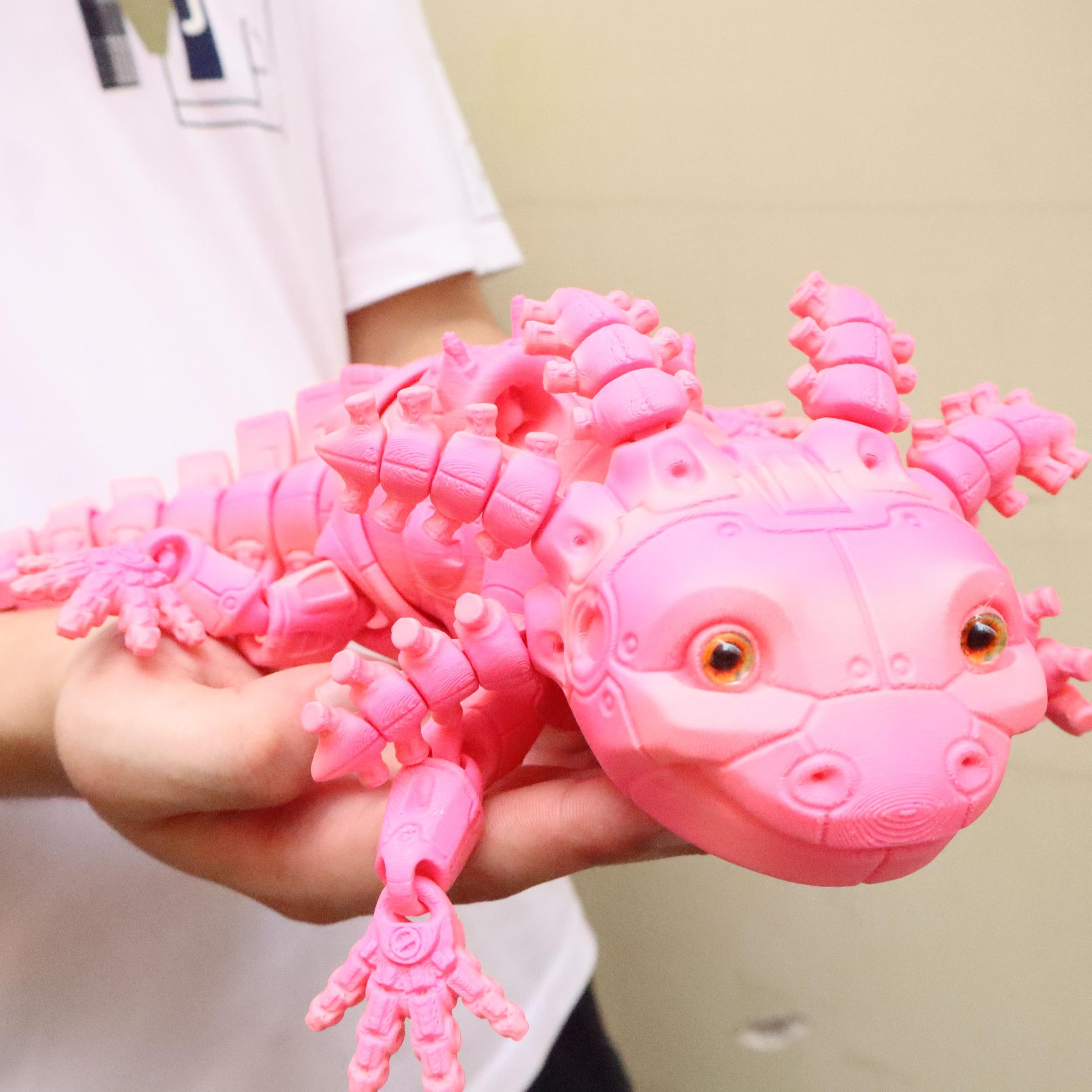3D Printed 37cm Mechanical Hexapod Dinosaur Toy, Realistic Eyes, Detachable Head, Party Gift, Birthday Present, Halloween & Christmas Gift, Animals