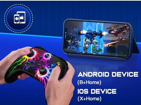 ESYWEN Wireless Switch Controller for Nintendo Switch Controller/Lite/OLED, LED Wired PC Game Joysticks-Wireless iOS/Android Remote, Nintendo Game Accessories Gamepads & Standard Controllers