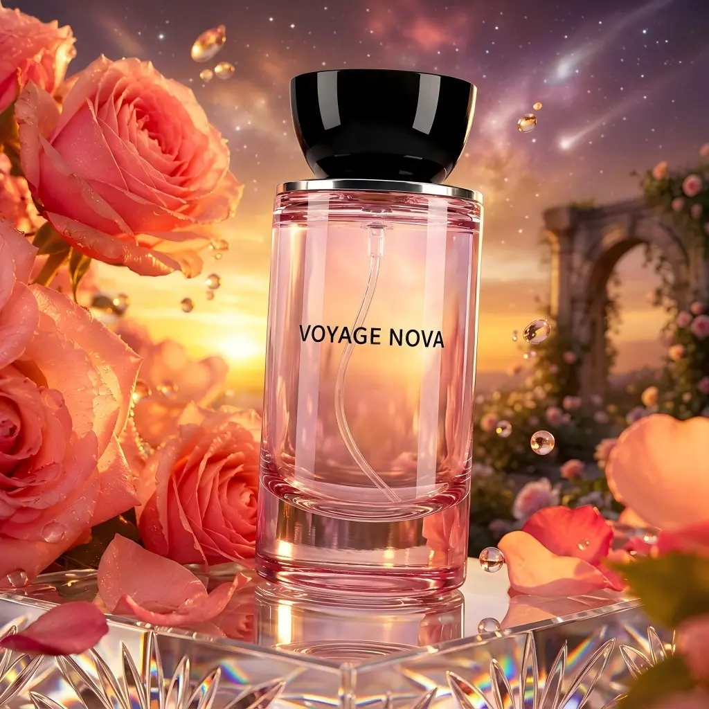 Voyage Nova | Rosey Fruity Floral | Extrait De Parfum 50ml | Long Lasting Luxury Fragrance Floral Sweet Fruity | Daily women's perfume rose vibrant for women Summervibes Alluring