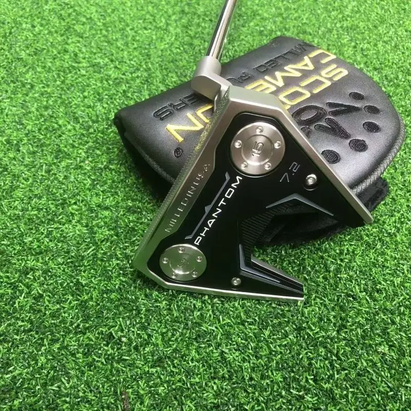 2026 New Model Horn-Shaped Golf Putter, High MOI, High Forgiveness, with Ball Alignment Line, Black Shaft