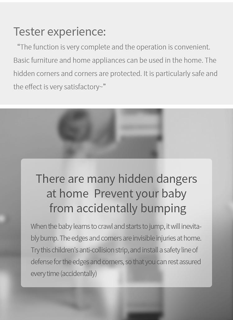 FaSoLa self-adhesive reinforced baby anti-collision strip, baby anti-bump protection, child protective strip, anti-collision version