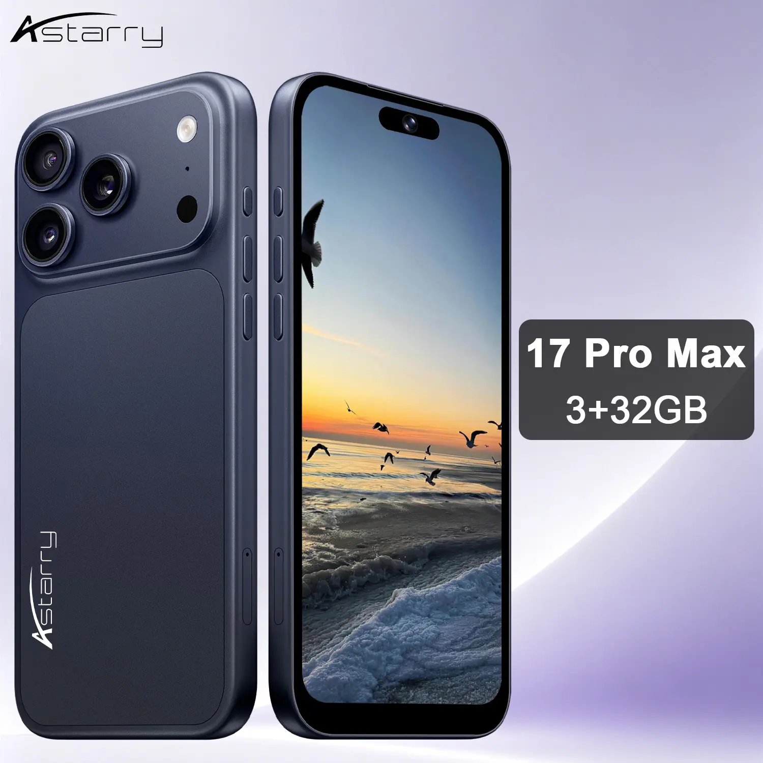 Astarry 17 Pro Max Smartphone, 3gb+32GB Storage, 6.75-Inch Full Screen, 4100mah Battery, Android 12.0, Quad-Core Processor