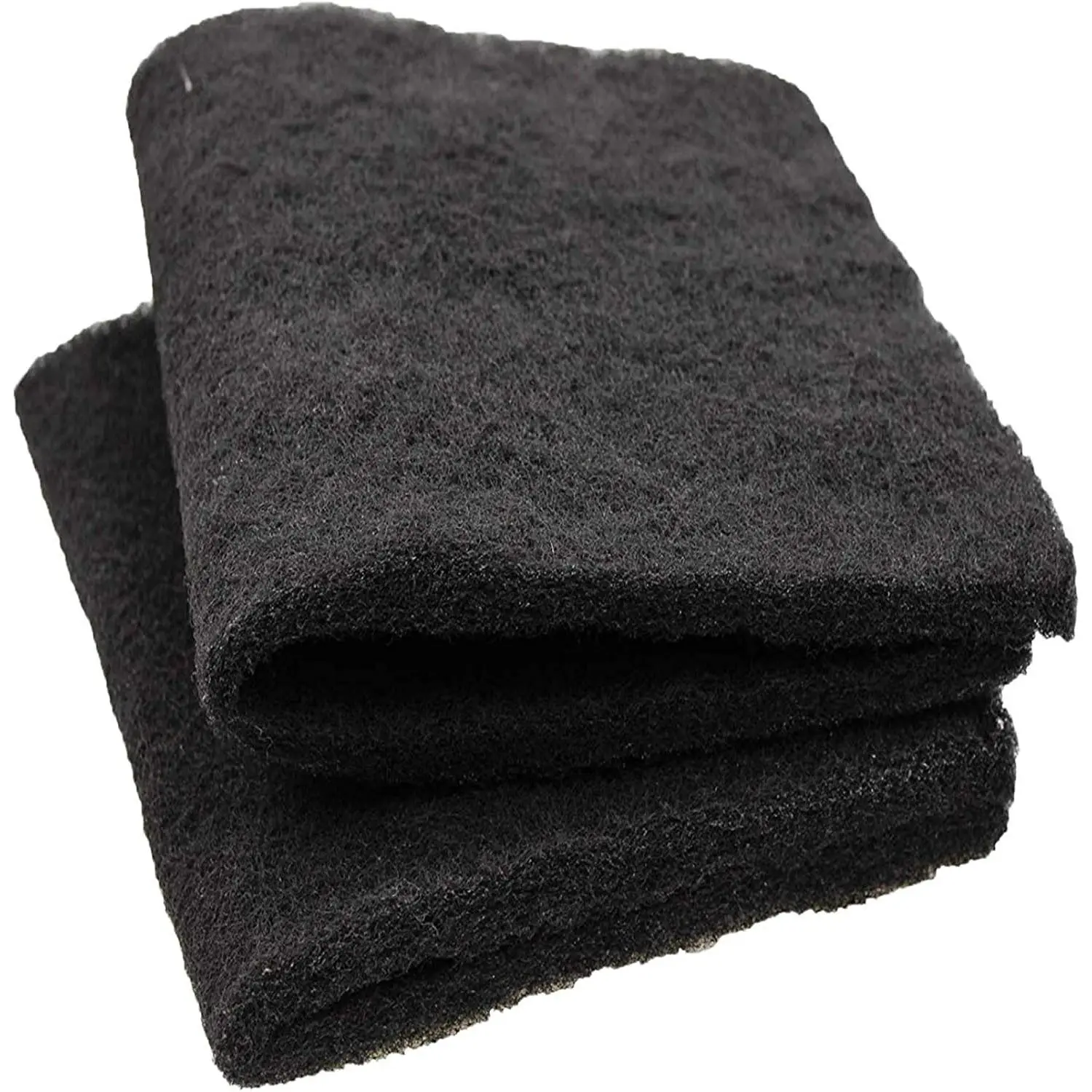 – 18" x 10"  Activated Carbon Filter Media Pad for Aquarium Filter Media Pond Canister – Removes Odor from Aquarium – Charcoal Air Filter Sheet – Black – Pack of 2