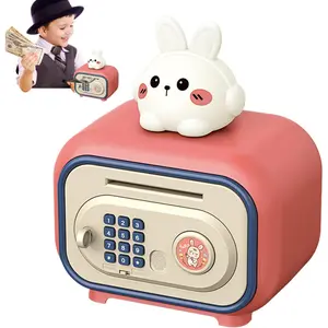 Kids Money Box| Password & ATM Lockbox - Money Bank,for Girl Boys Birthday Play Christmas Home 4-10 Years Children