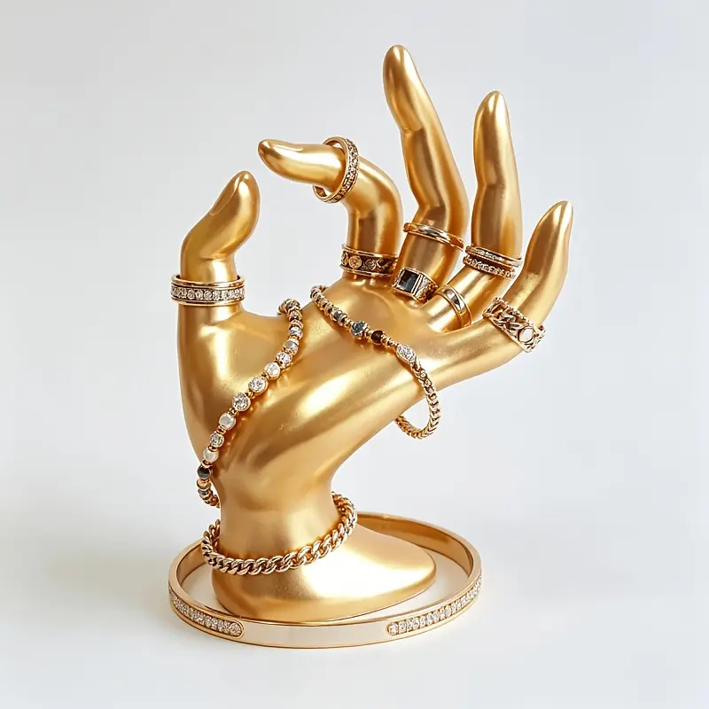 [Creative Jewelry Display] Hand Model Prop Creative OK Gesture Ring Rack Bracelet Display Rack Fake Jewelry Shooting Props Multicolor Optional, Jewelry Towers