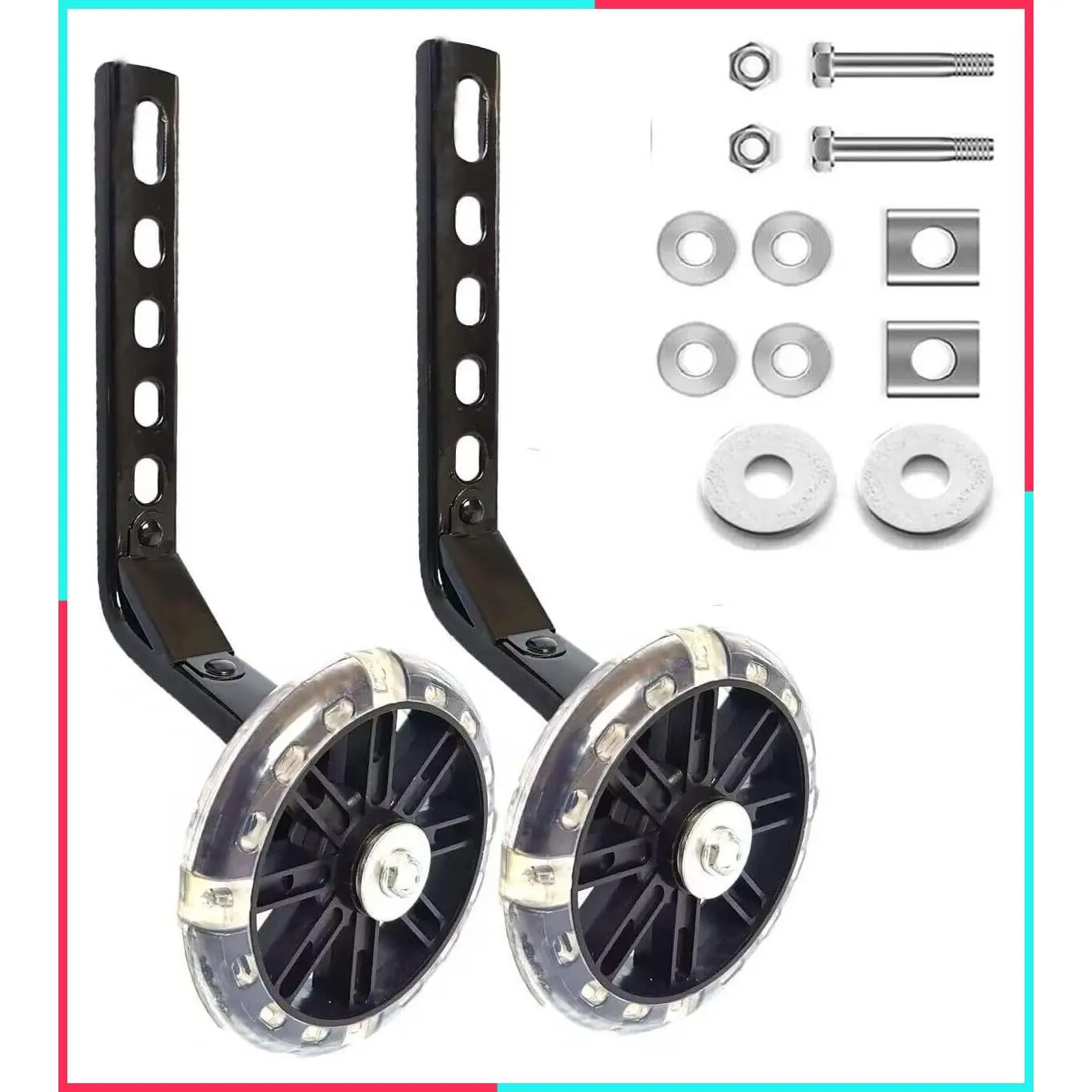 Bike Training Wheels for 12 14 16 18 20 Inch Single-Speed Bicycles