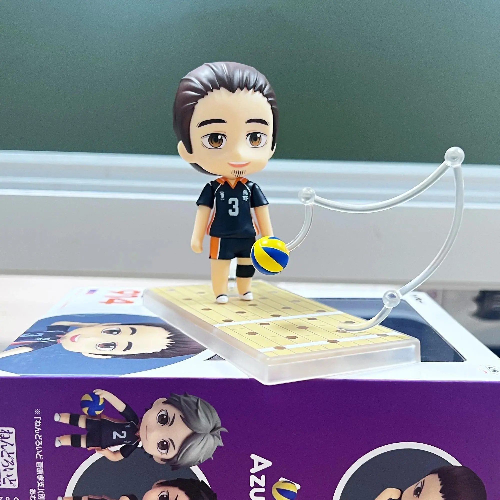 Genuine Haikyuu!! Gsc Nendoroid Asahi Azumane Anime Action Figure Model Limited Edition Toys Collection Boys Gifts