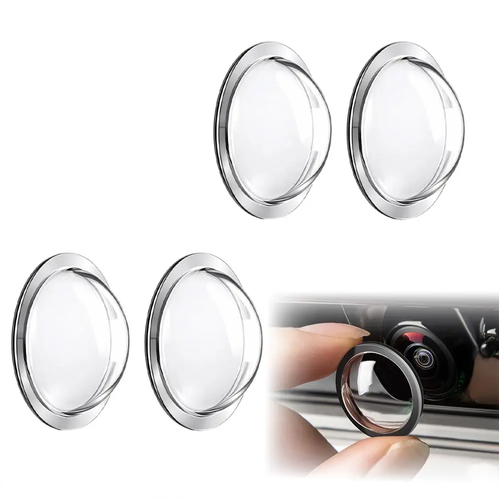 Car Camera Lens Protector, 2026 New Clear Backup Camera Protective Sticker, Anti-Scratch Waterproof Car Reversing Cameras Protection for Vehicle Cameras, Simple Adhesive Installation (4 PCS)