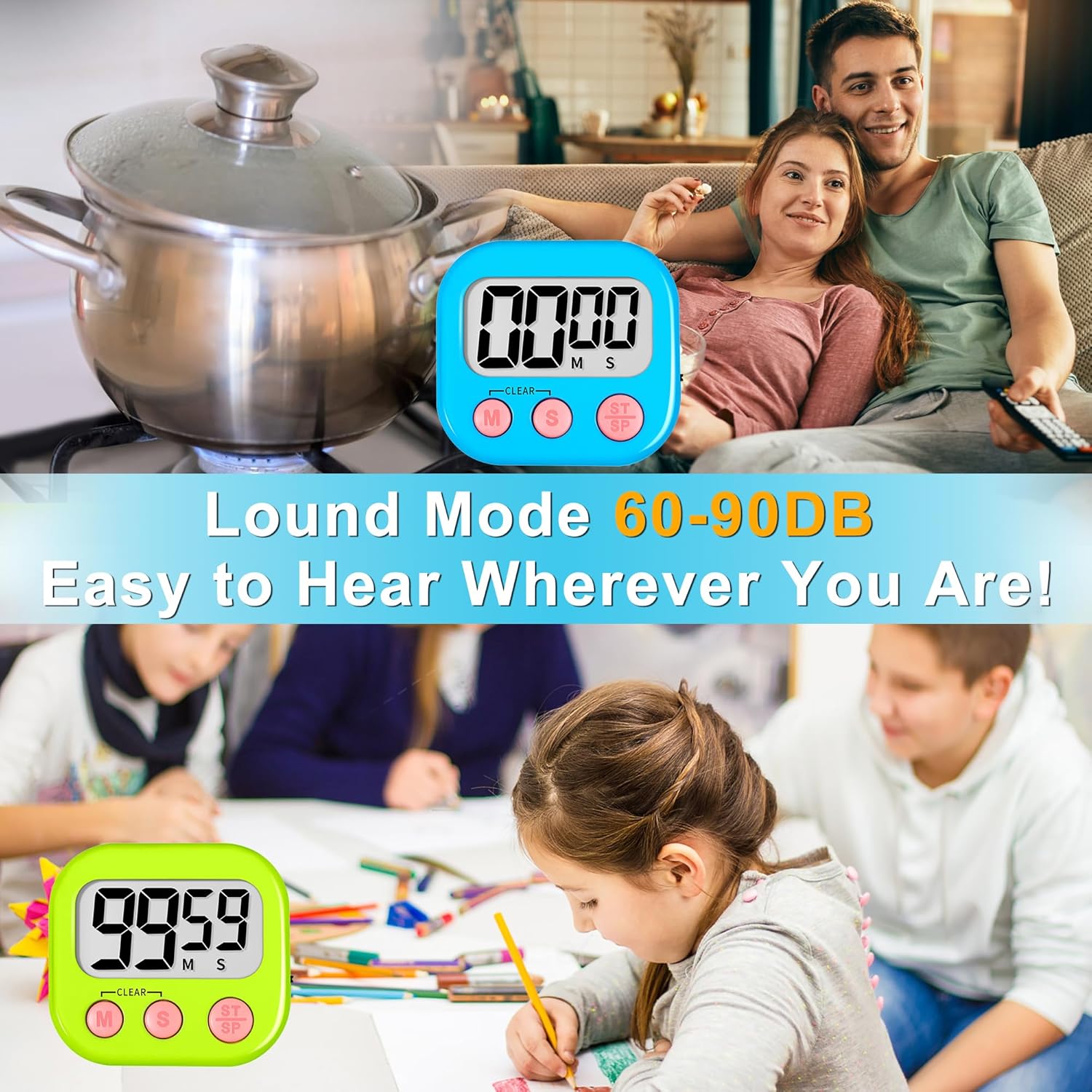 Classroom Timer for  Teachers 2 Pack Digital Timers