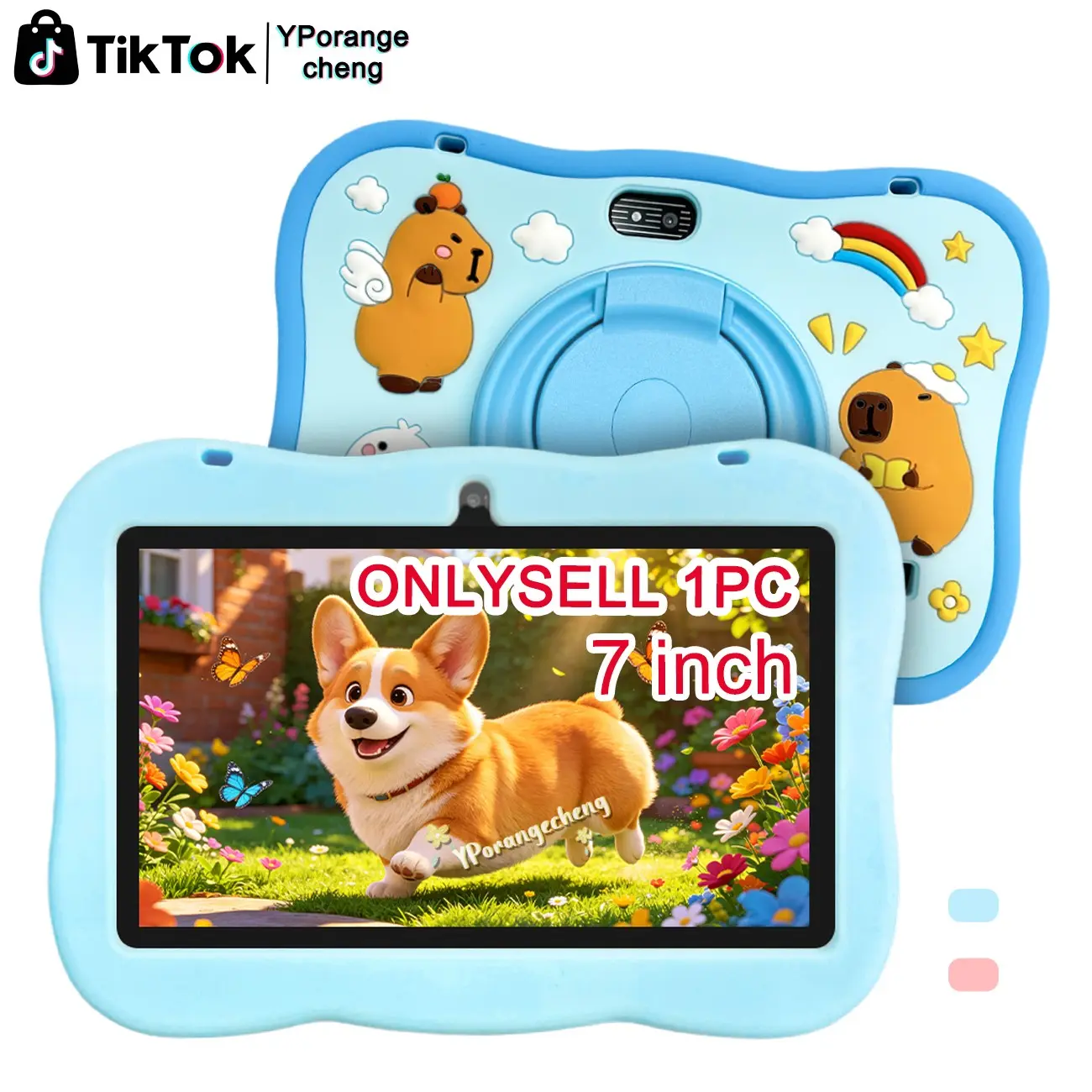 Kids Tablet 7 Inch, 32GB Toddler Tablet with Dual Camera, Parental Control, WiFi, Youtube, Netflix, Android Learning Software, Gift Idea