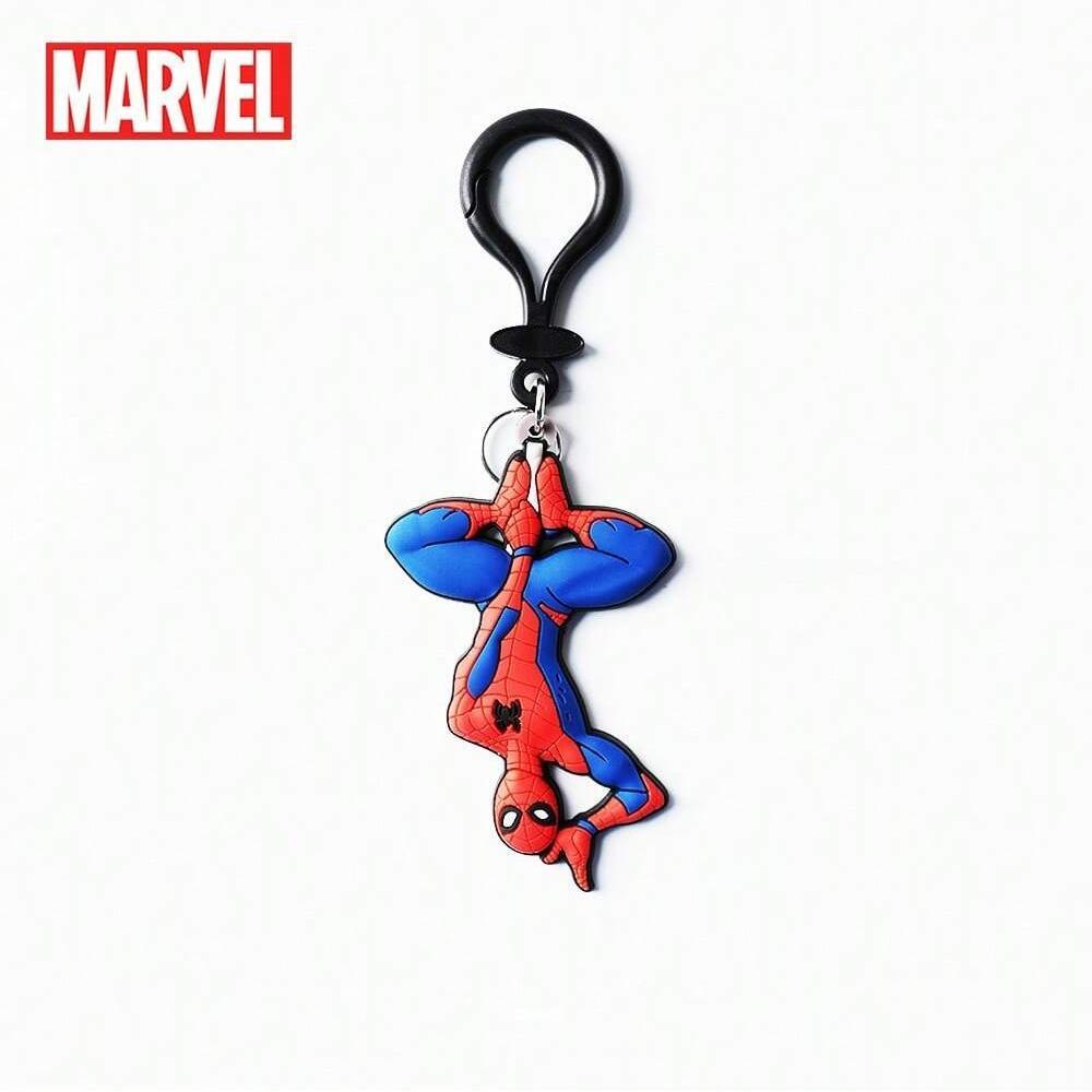 1PC Marvel Officially Licensed Superhero Deadpool Captain America Spider-Man Iron Man Soft Touch Key Holder Cute Keyring Keychain stocking stuffers Decoration Bag Hangings Souvenir for Family Friends Marvel Fans Anniversary Birthday Christmas Gifts