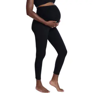 Motherhood Maternity Womens Essential Stretch Full Length Secret Fit Over The Belly Pregnancy Legging
